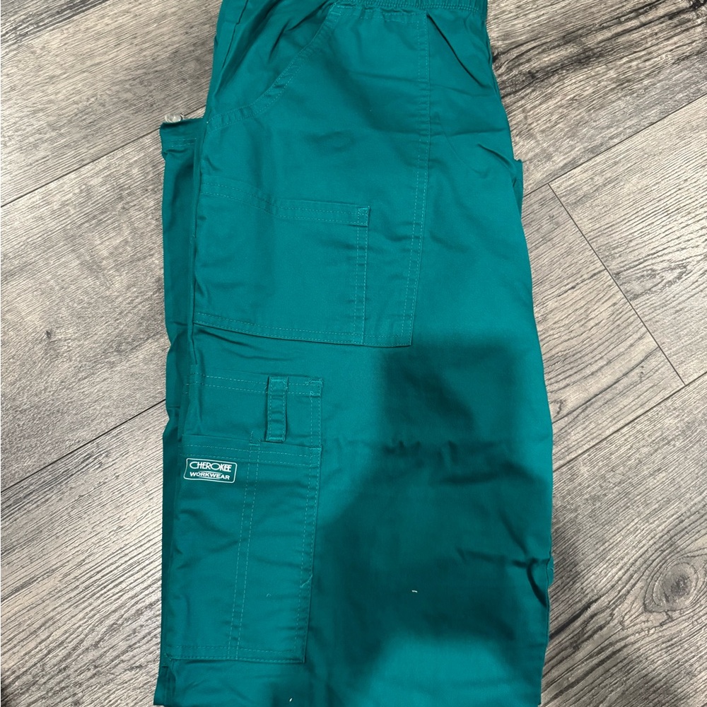 Cherokee Teal Scrub Pants